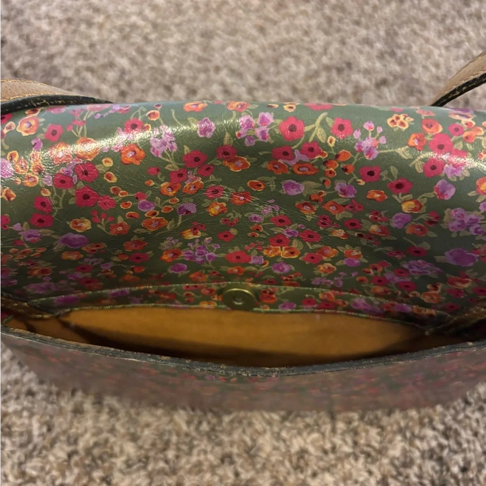 Patricia Nash Floral Brown Crossbody Bag - Picture 9 of 10